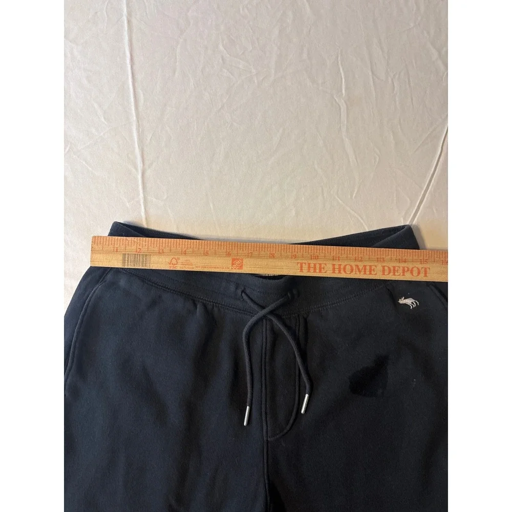 Abercrombie & Fitch Sweatpants Kids Medium Black‎ Good Fleece Joggers Moose Logo